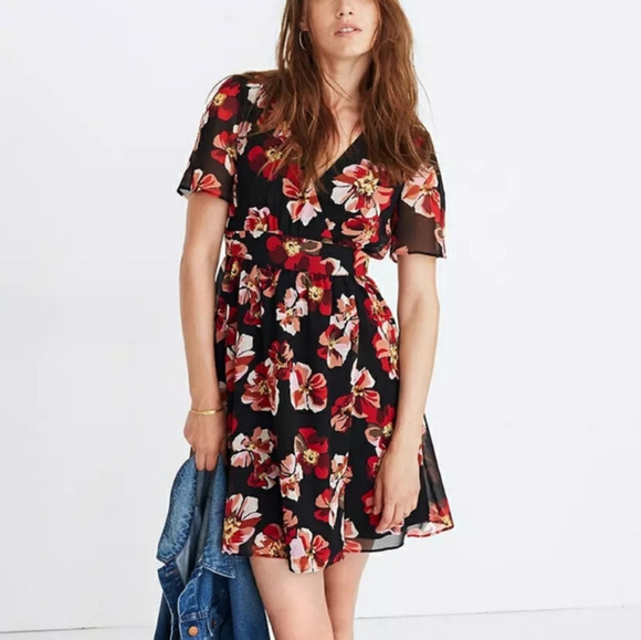 Madewell‎ lTulip-Sleeve Dress - Picture 1 of 5